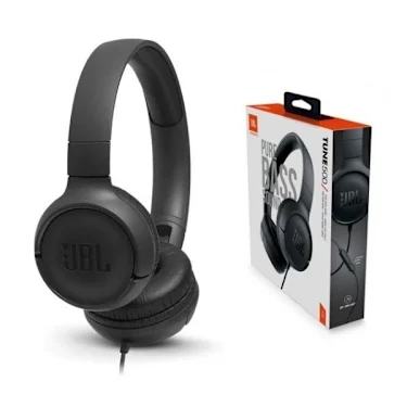Audífono JBL Tune 500 c/Micrófono | Negro