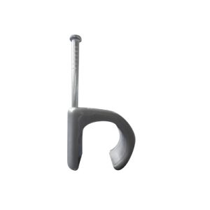 100 Piezas de Grapa Thorsman Para Cable Redondo de 14MM Color Gris, 3105-00100