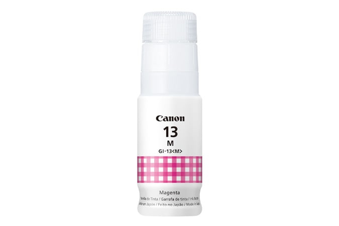Botella de Tinta Canon GI-13 Pixma G510/G610 Color Magenta, 4669C001AA