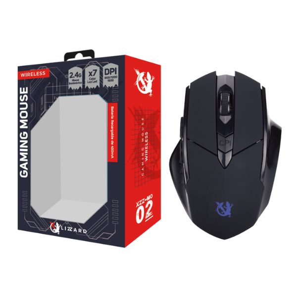 Mouse Gamer X-Lizzard Inalambrico RGB 1600 DPI