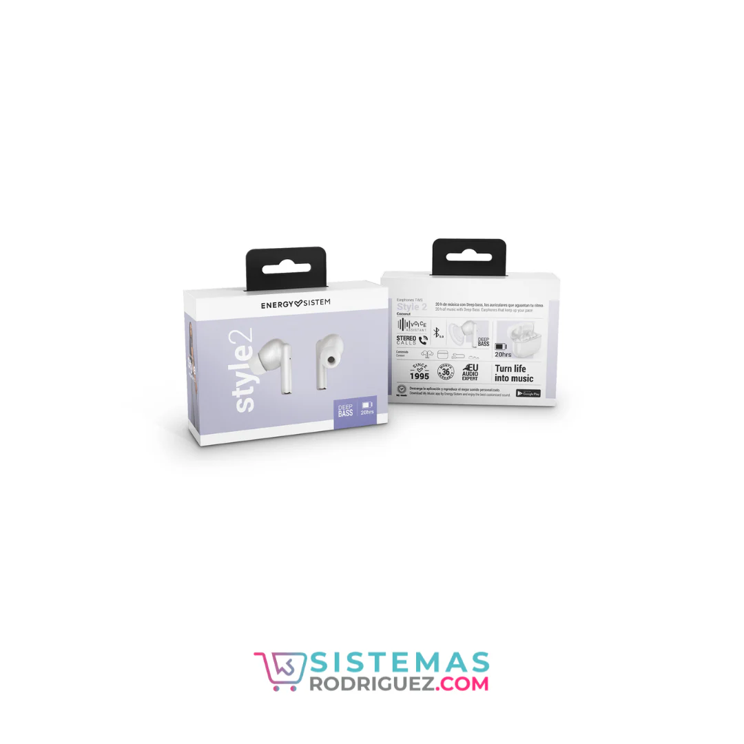 Audífonos Energy Sistem Style 2 Coconut Inalámbricos Bluetooth - Imagen 5