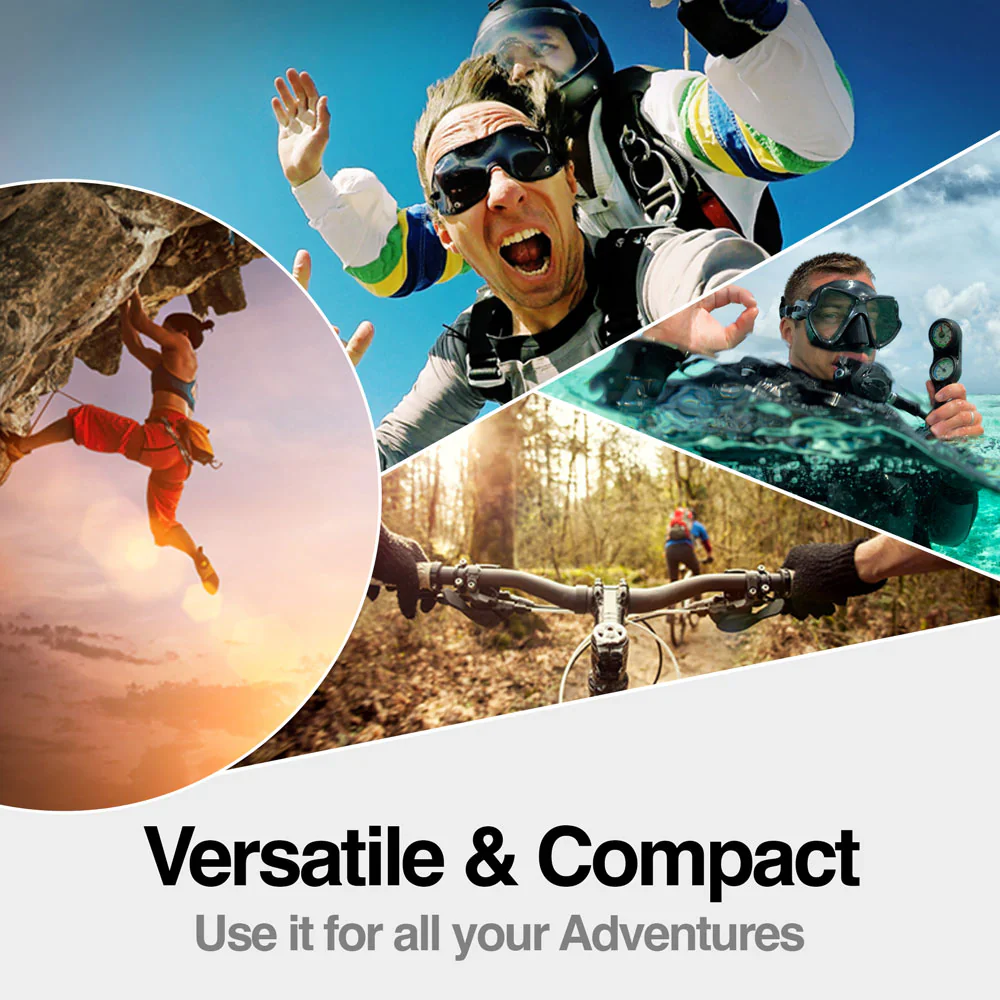 Cámara de acción Epic 85 4k Ultra HD con control Remoto y pantalla dual - Imagen 6