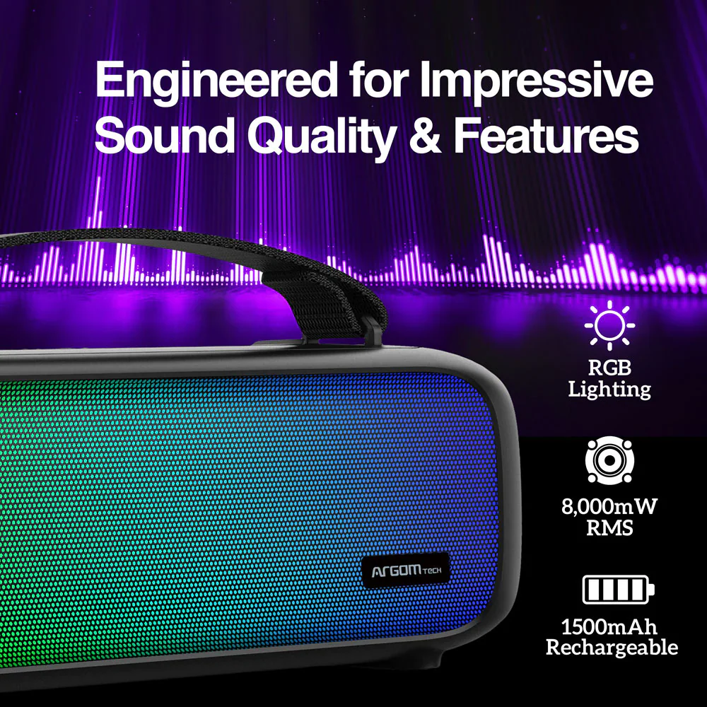 Parlante Argom Radyon AIR 3101BL Portable Bluetooth AZUL - Imagen 9