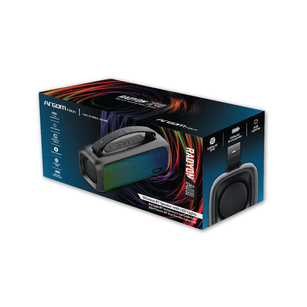 Parlante Argom Radyon AIR 3101BL Portable Bluetooth AZUL - Imagen 4