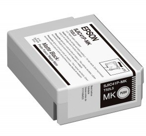 Cartucho de Tinta Epson SJIC41P Negro Mate C13T52L520, Para TM-C4000