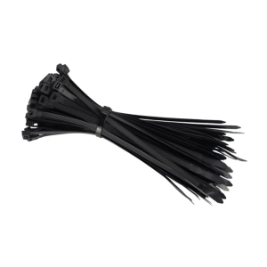 100 Piezas Cincho De Nylon 3.6mm x 12cm / Movax CM-12036NG / Color Negro