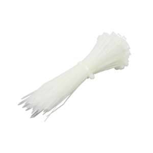 100 Piezas Cincho De Nylon 2.5 mm x 15cm Movax CM-15025BL / Color Blanco