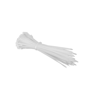 100 Piezas Cincho De Nylon 3.6mm x 30cm Movax CM-30036BL / Color Blanco