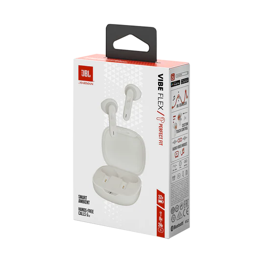 Audífonos JBL VIBE FLEX Blancos