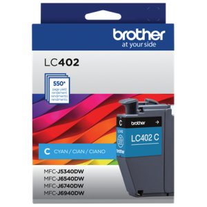 Cartucho de Tinta Brother LC402CS Color Cyan, 550 Paginas