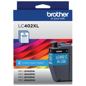 Cartucho de Tinta Brother LC402XLC Cyan 1500 Paginas