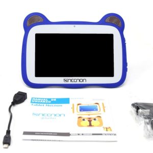 Tablet Kids Necnon NBTA2W03ST Azul Con Tigre A50 Quad-Core/ 2GB RAM/ 16GB/ 2 Cam/ Bluetooth/ 3200MAH/ Android 10