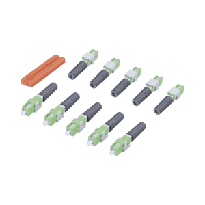 10 Piezas de Conector Mecanico Monomodo SC/APC Pre-Pulido 3MM, SCAPCMCS10