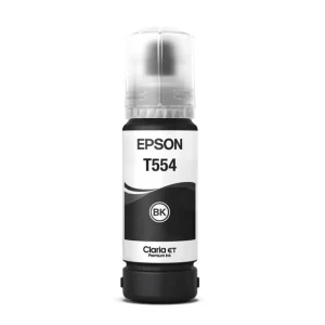 Botella de Tinta Epson T554 Negro pigmentado 70ML T554120-AL