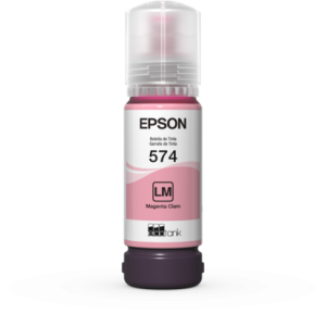 Botella de Tinta Epson T574 Magenta Claro, 70ML, 7,300 Paginas, T574620-AL