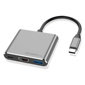 Hub Argom 3 en 1 tipo c/HDMI/USB 3.0 ARG-UB-0181